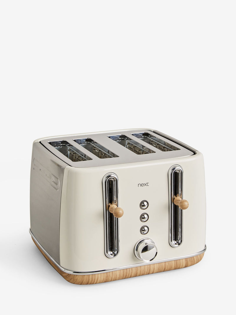 Cream Malvern four-slice toaster - British product