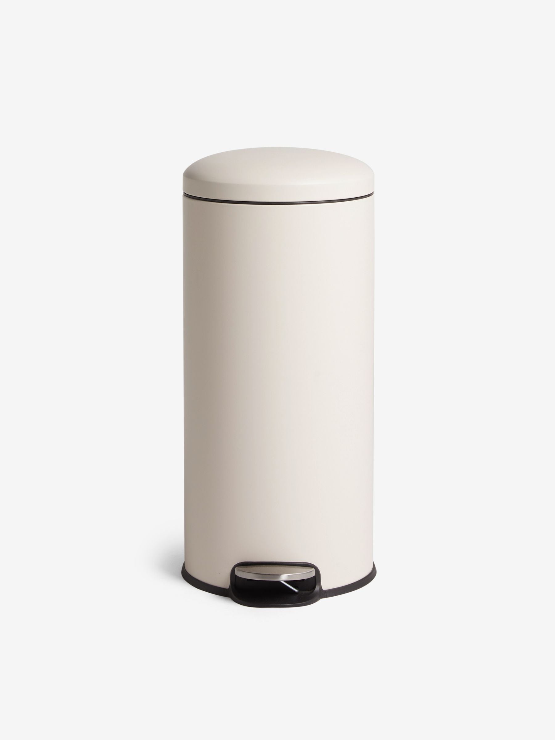 MADE.COM Joss Cream Pedal Bin 30 Litre, imported from the UK