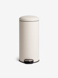 MADE.COM Joss Cream Pedal Bin 30 Litre, imported from the UK