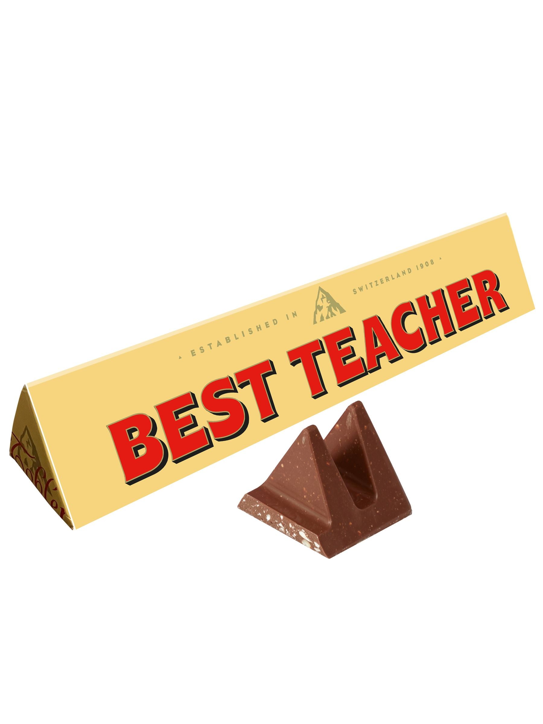 Toblerone Best Teacher chocolate bar 360g (British brand)