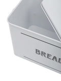 Premier Black Grocer Metal Bread Bin 34cm wide, imported from the UK