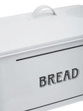 Premier Black Grocer Metal Bread Bin 34cm wide, imported from the UK