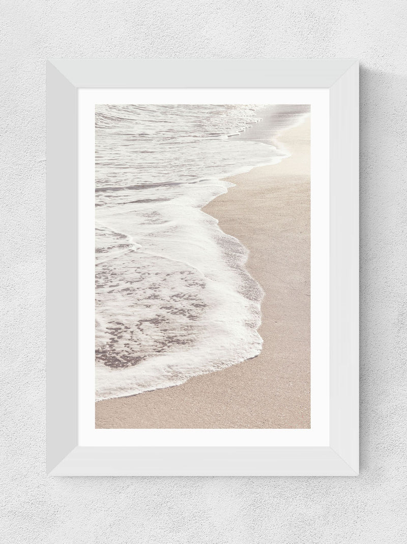 East End Prints White Waves II framed art print (British brand)