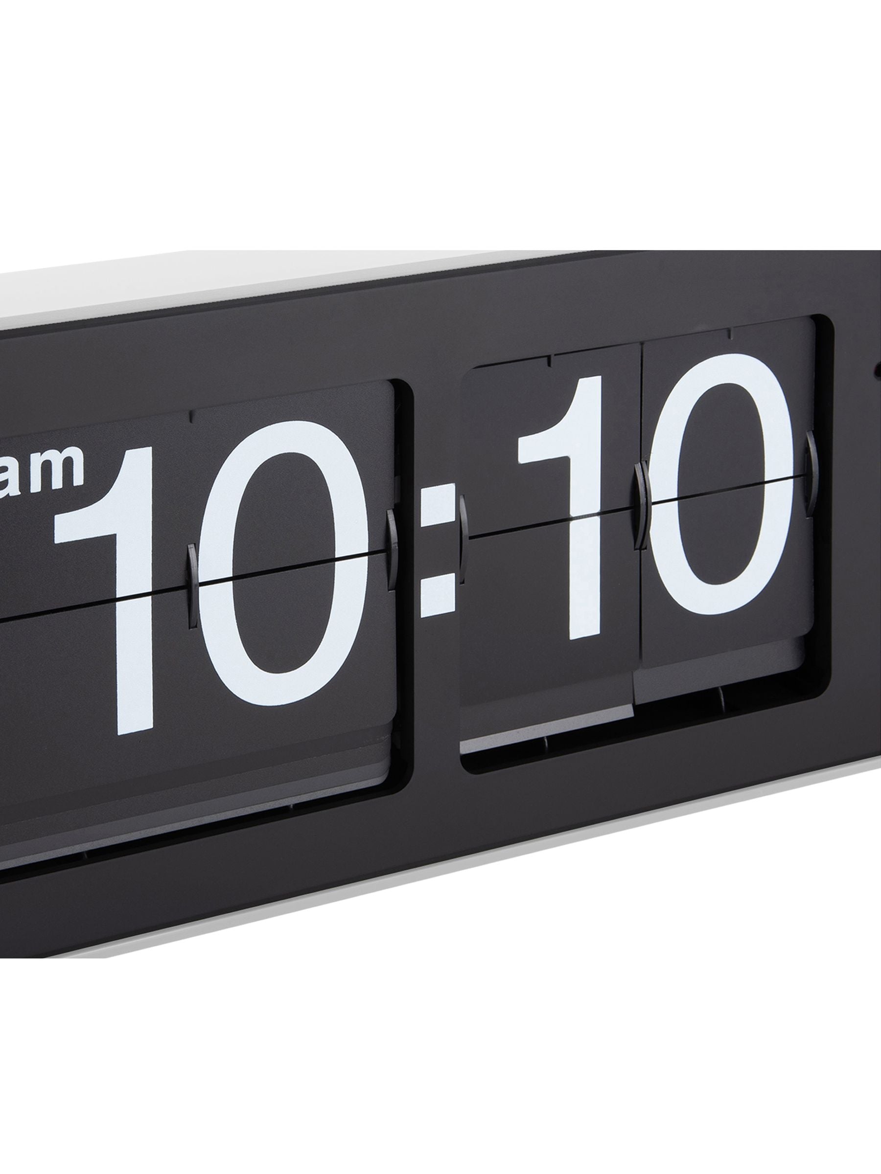 Karlsson white wide flip wall clock, UK version