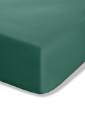 Catherine Lansfield dark green percale extra deep fitted sheet - British product