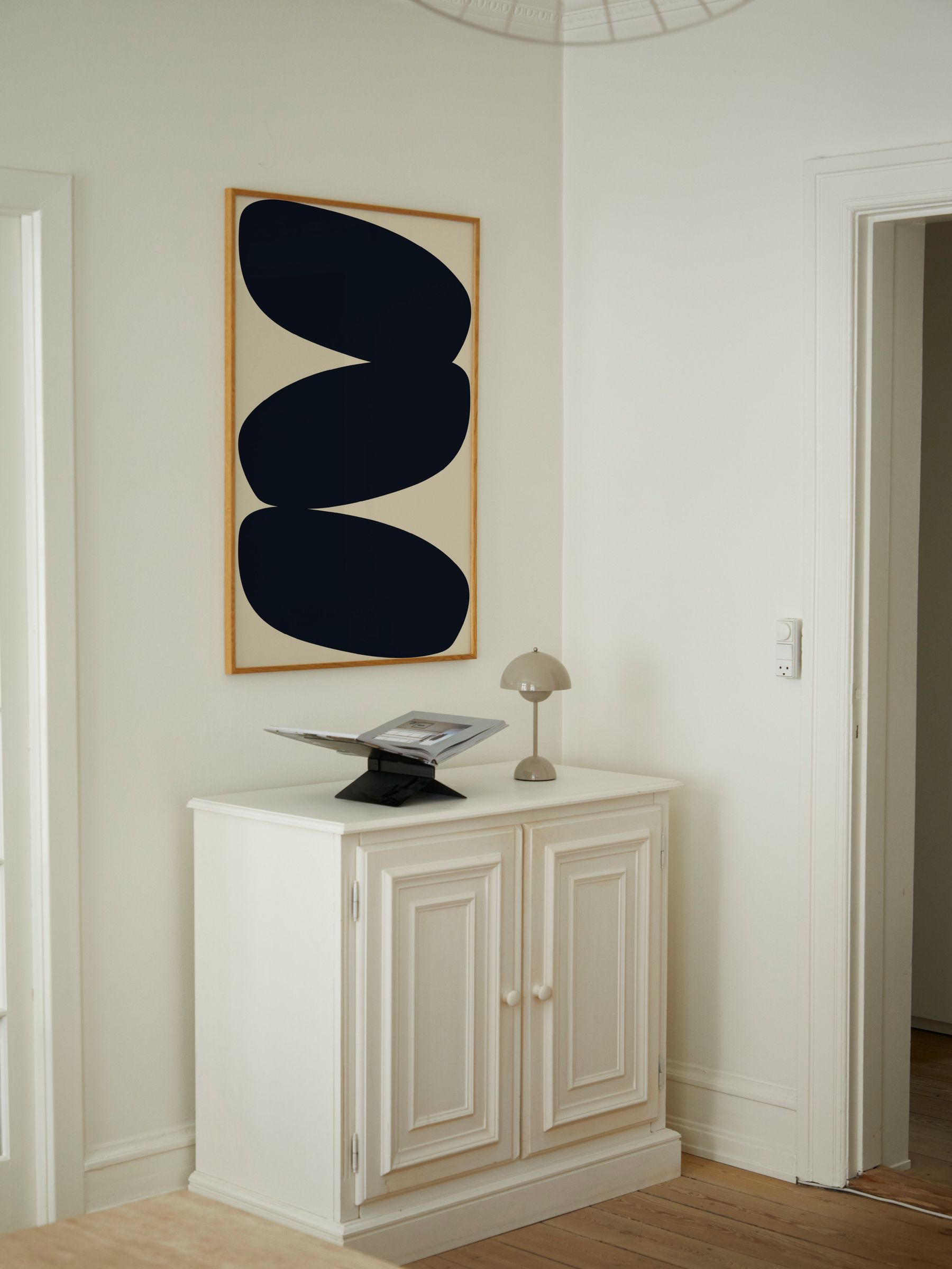 Paper Collective beige solid shapes framed art, imported from the UK