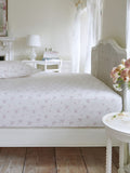 Shabby Chic Pink Rosabelle deep fitted sheet (British brand)