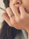 Sterling silver solitaire ring (British brand)