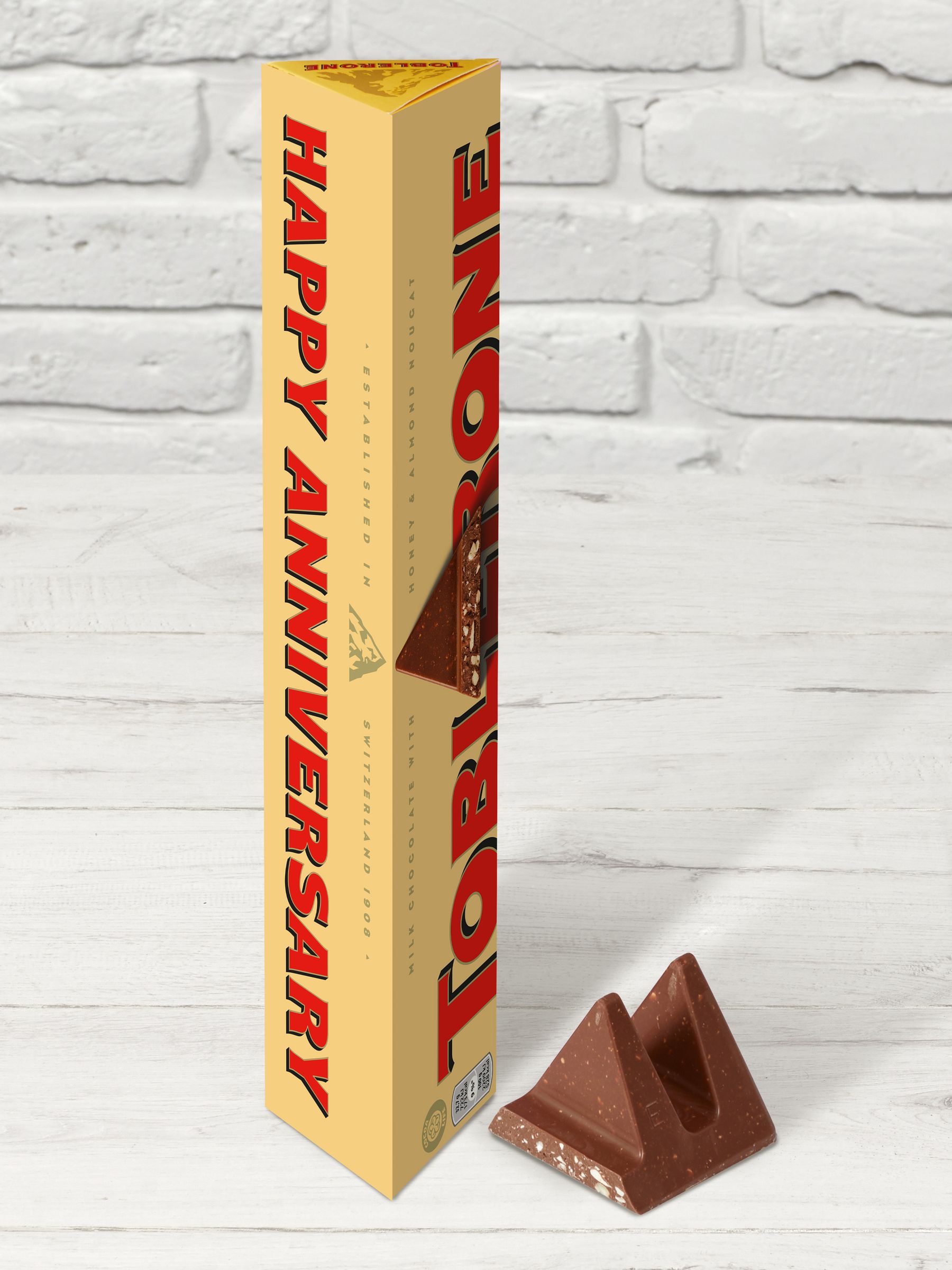 Toblerone Chocolate 360G Happy Anniversary Bar
