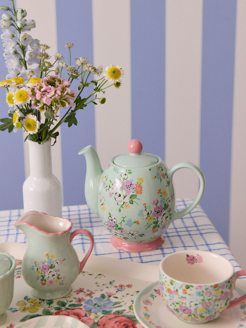 Cath Kidston Green Feels Like Home teapot 900ml - British product