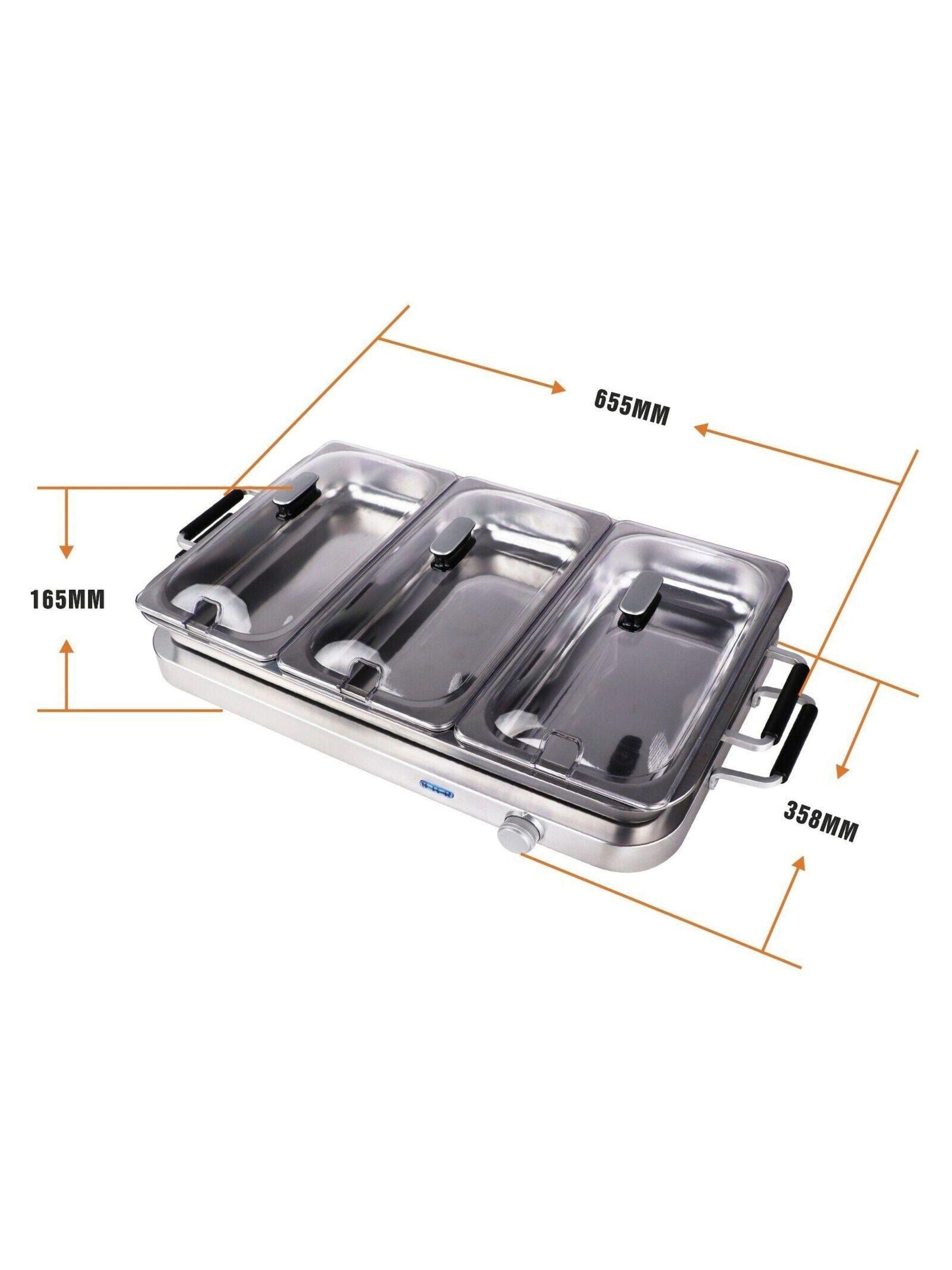 Callow Silver Buffet Warmer with 3 serving trays - British product