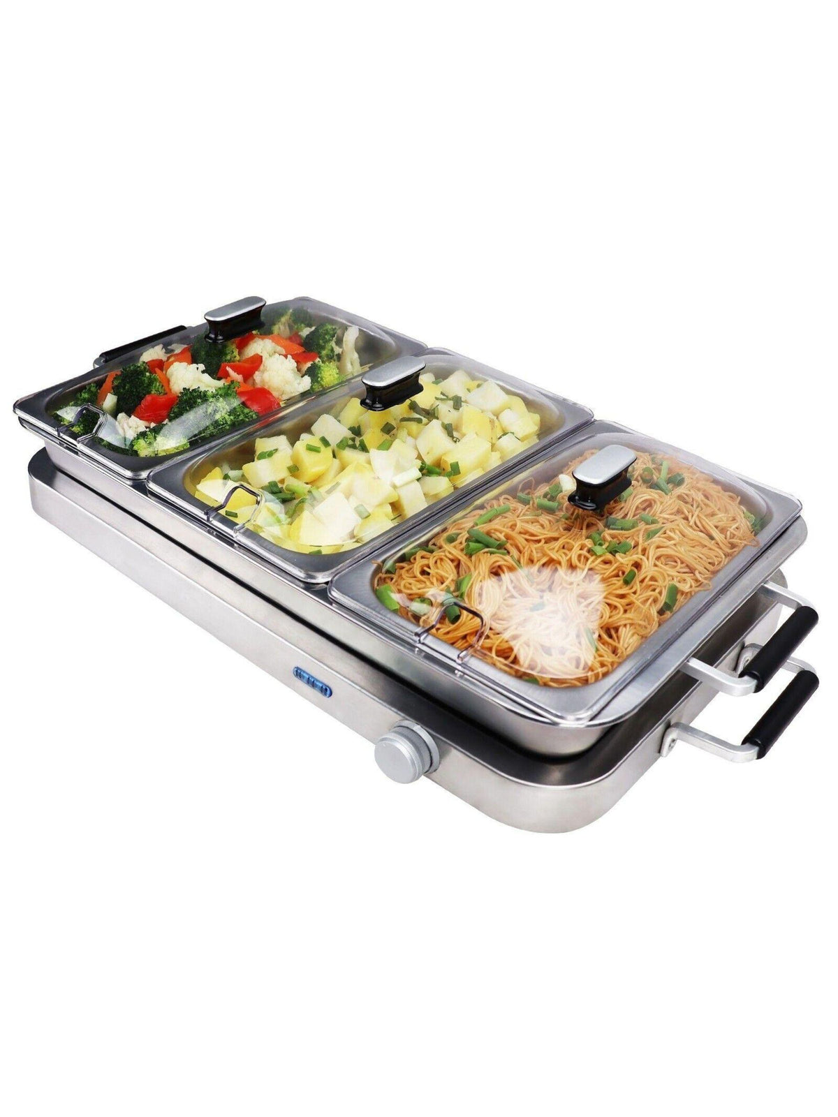 Callow Silver Buffet Warmer with 3 serving trays - British product
