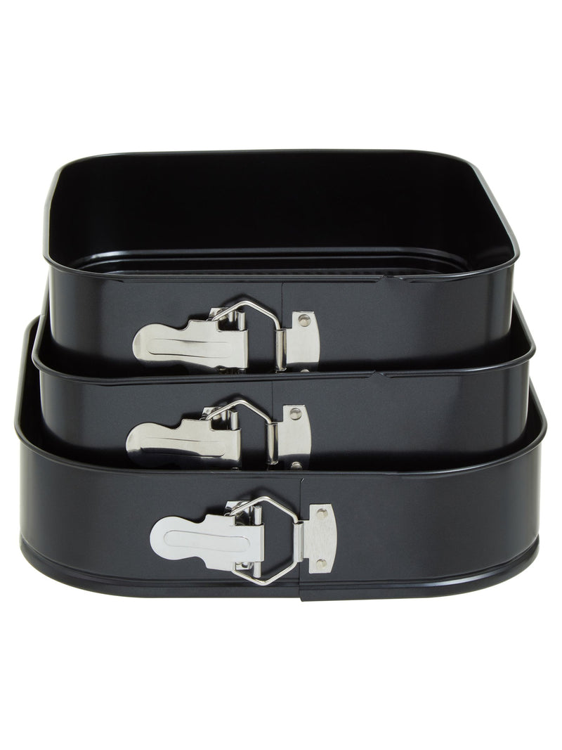Maison by Premier Black From Scratch square cake tins set of three, imported from the UK