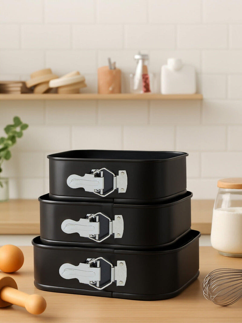 Maison by Premier Black From Scratch square cake tins set of three, imported from the UK