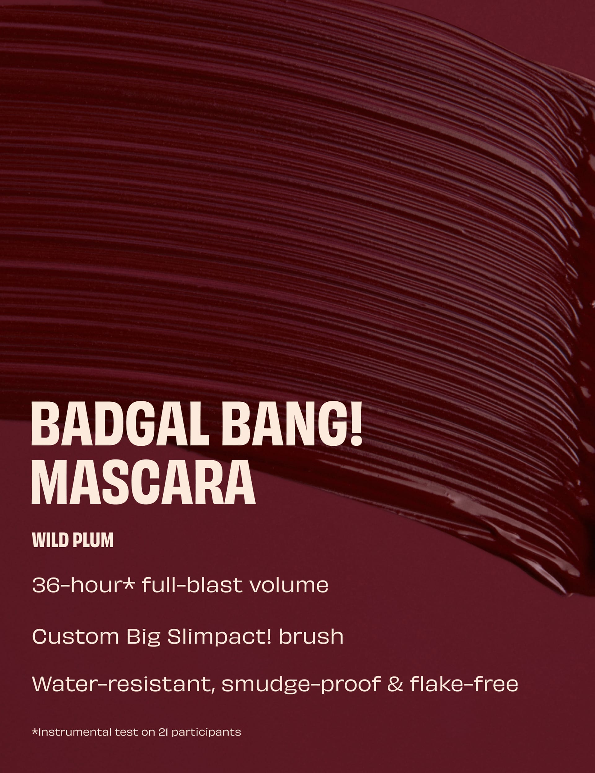 Benefit BADgal BANG! Volumising Mascara Wild Plum 8.5g - British product