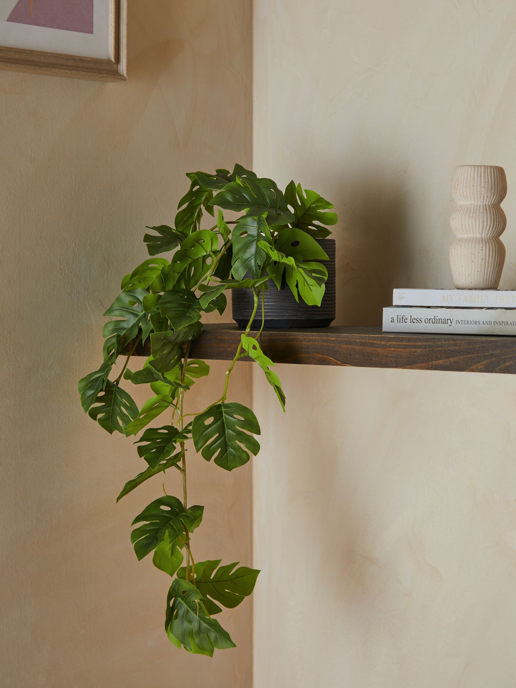 Artificial trailing Monstera plant 57cm, UK version