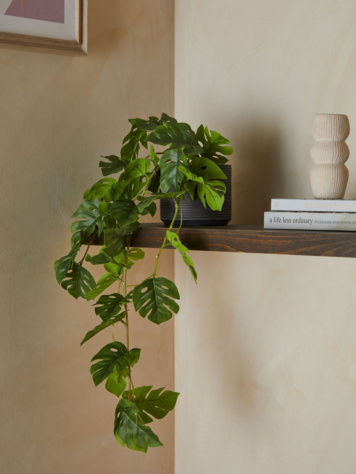 Artificial trailing Monstera plant 57cm, UK version