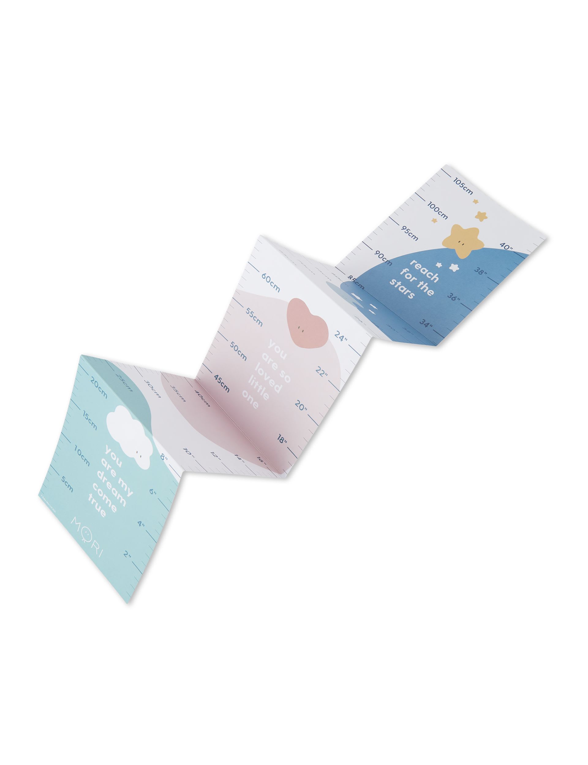 MORI Hello Baby memory book for recording baby milestones - British product