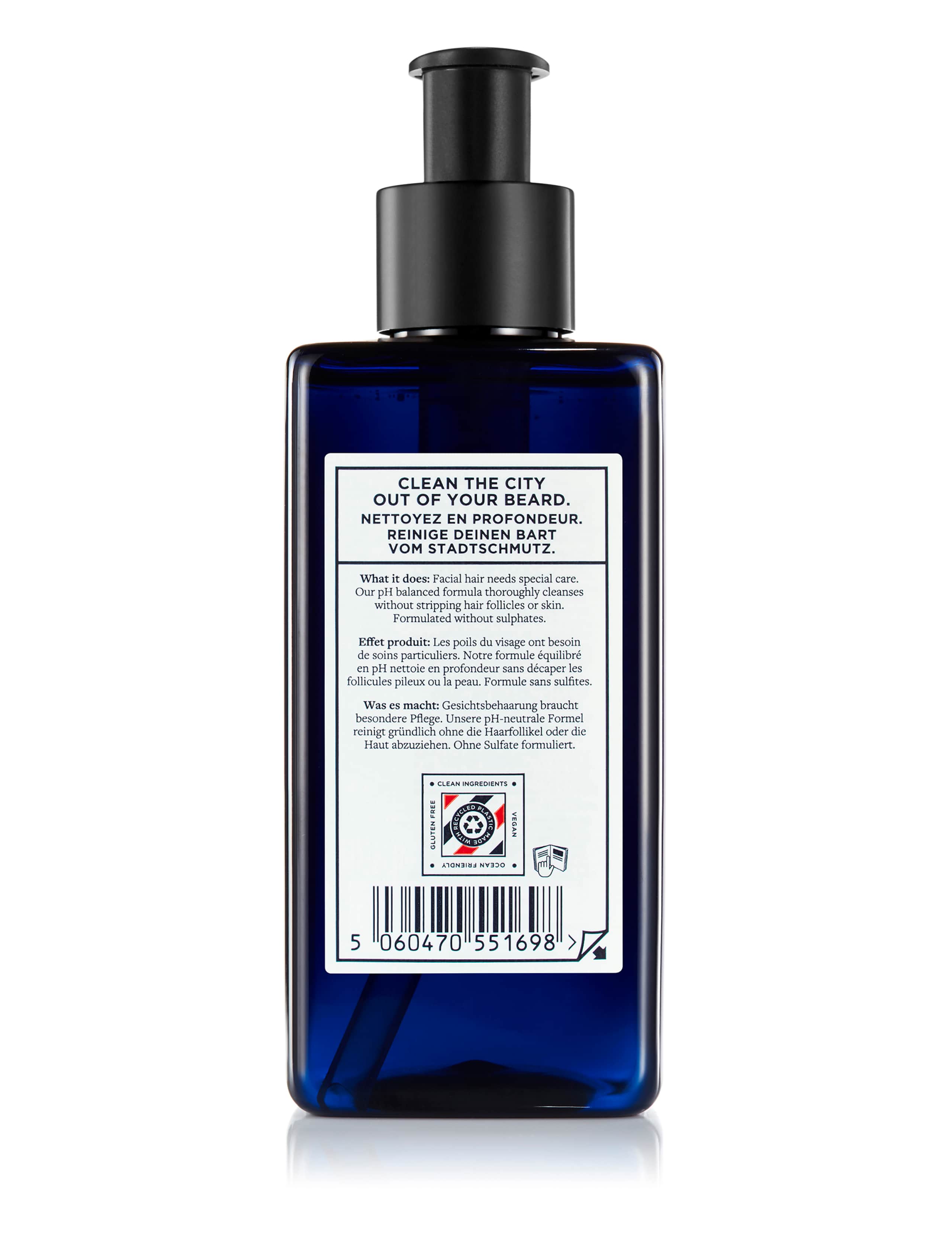 Murdock pH balanced beard shampoo without sulphates 250ml - British product