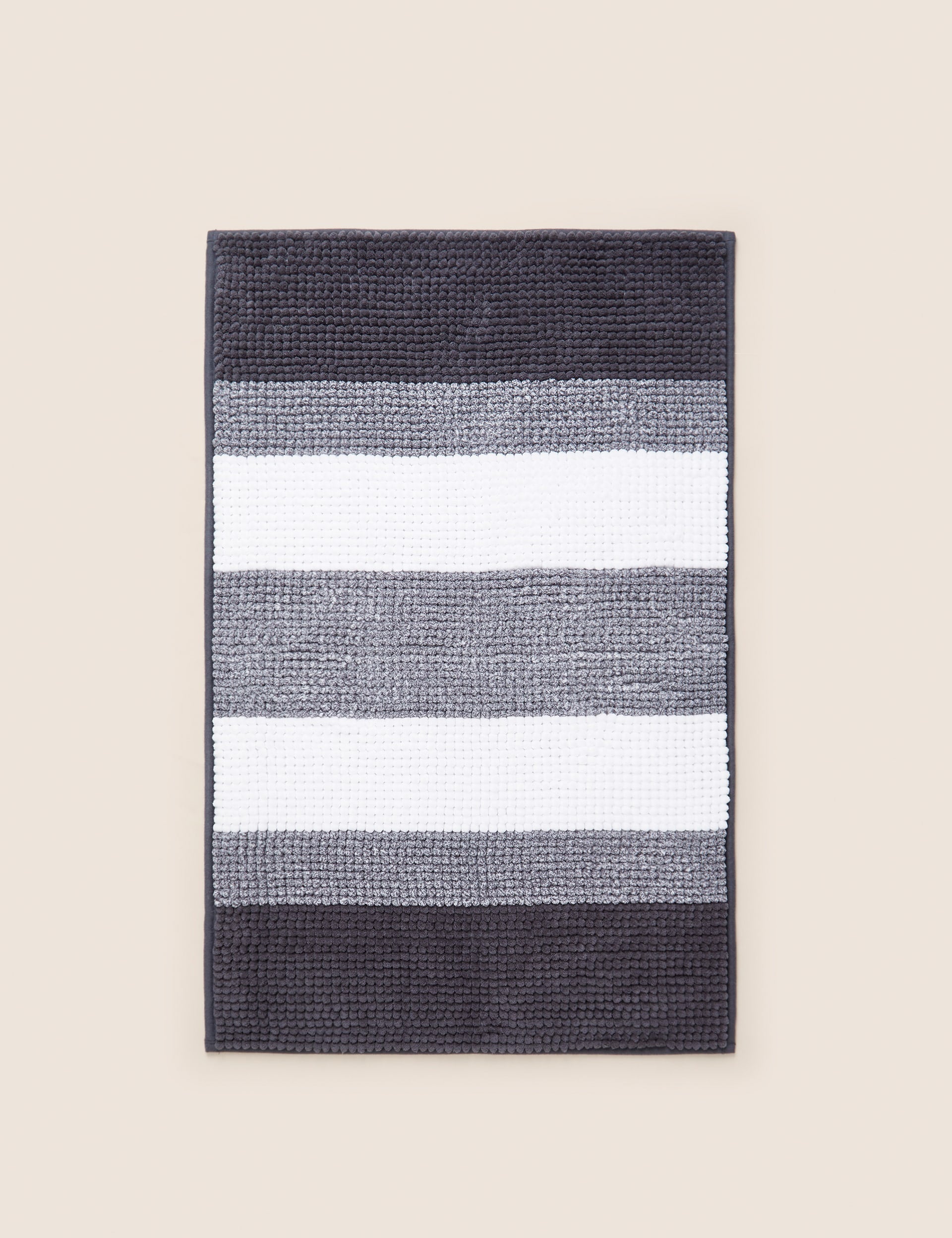 Bobble striped bath mat - British product