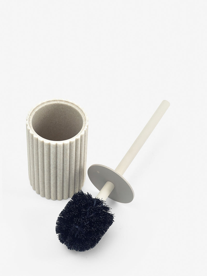 Natural Rib Toilet Brush Light Oatmeal, imported from the UK