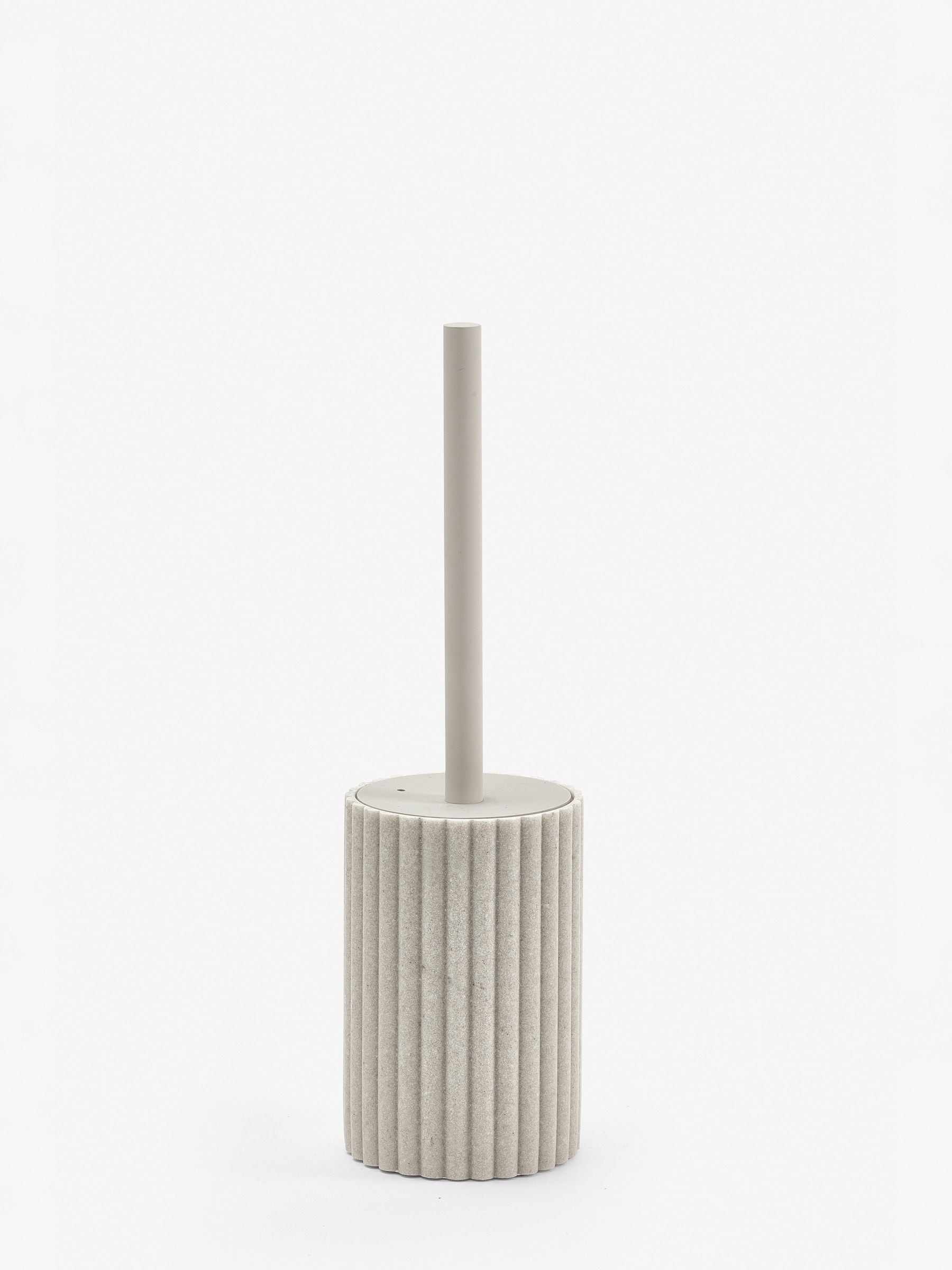 Natural Rib Toilet Brush Light Oatmeal, imported from the UK