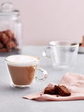 Judge Clear Duo Flare Cappuccino glass set 250ml, imported from the UK