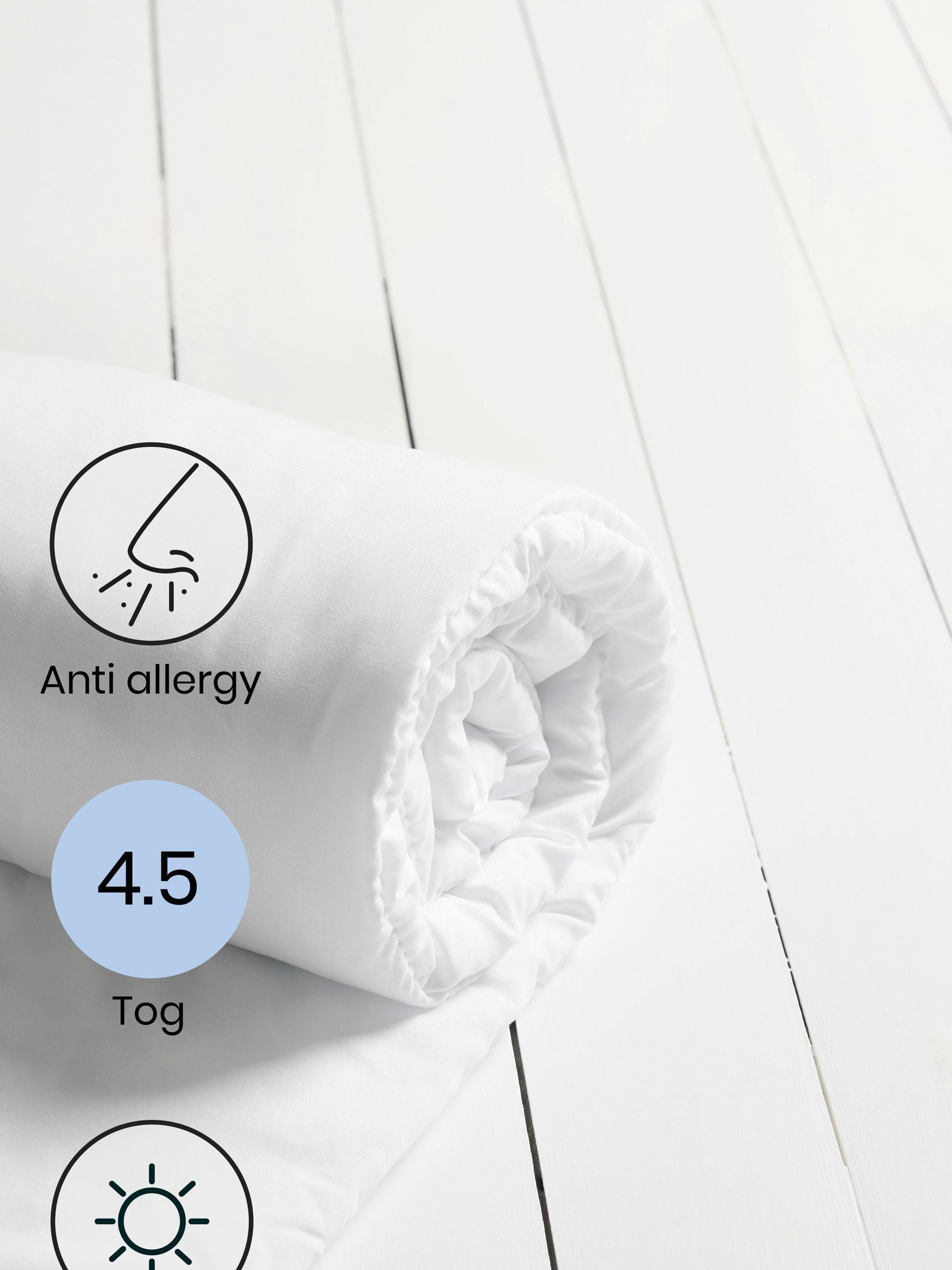 Simply Soft Anti Allergy Duvet 4.5 Tog (British brand)