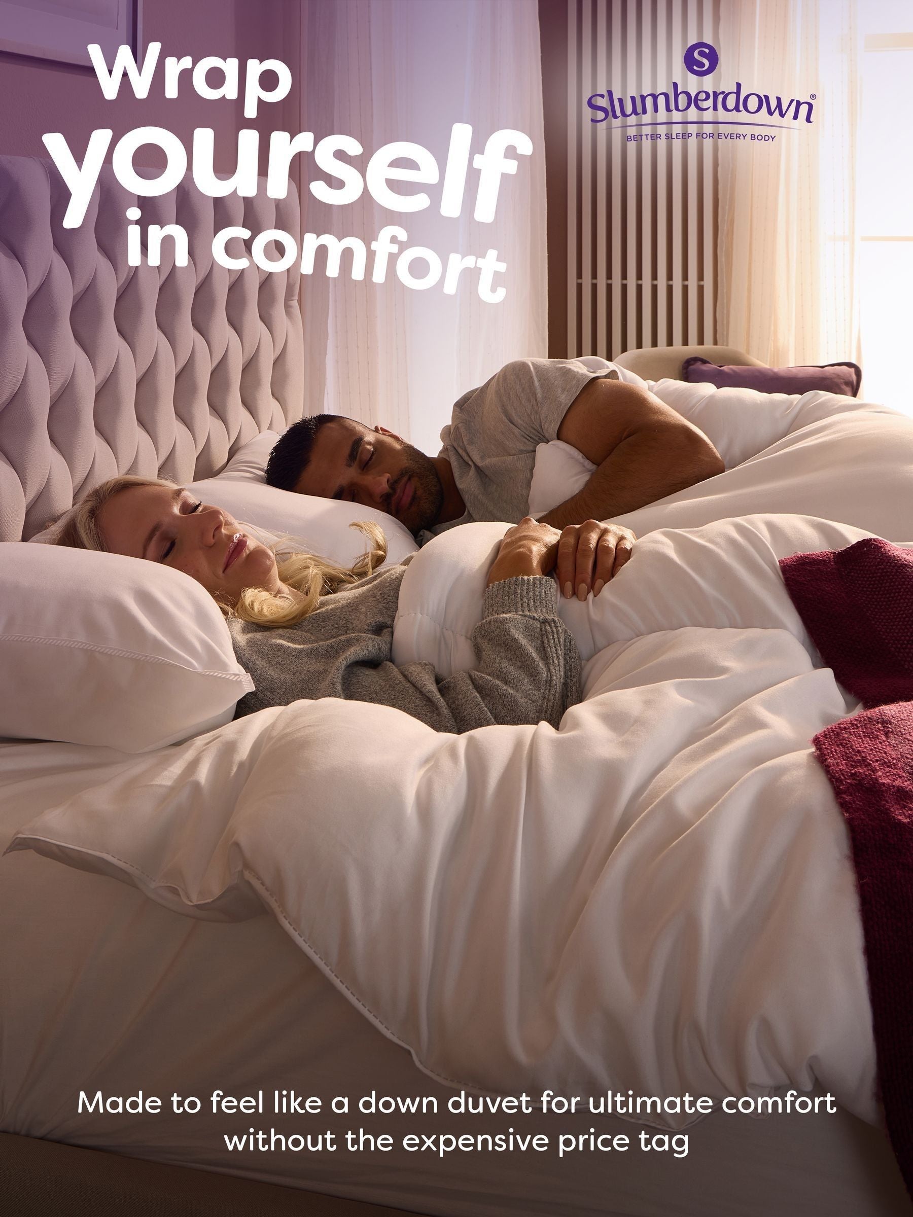 Slumberdown Feels Like Down White 13.5 Tog Duvet (British brand)