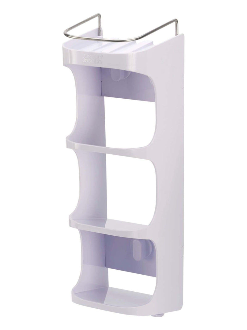 Joseph Joseph White Slimline Shower Shelf, imported from the UK