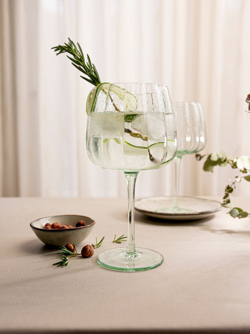 Laura Ashley Set of 4 Green gin glasses