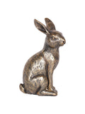 Laura Ashley gold antiqued sitting hare ornament, UK version