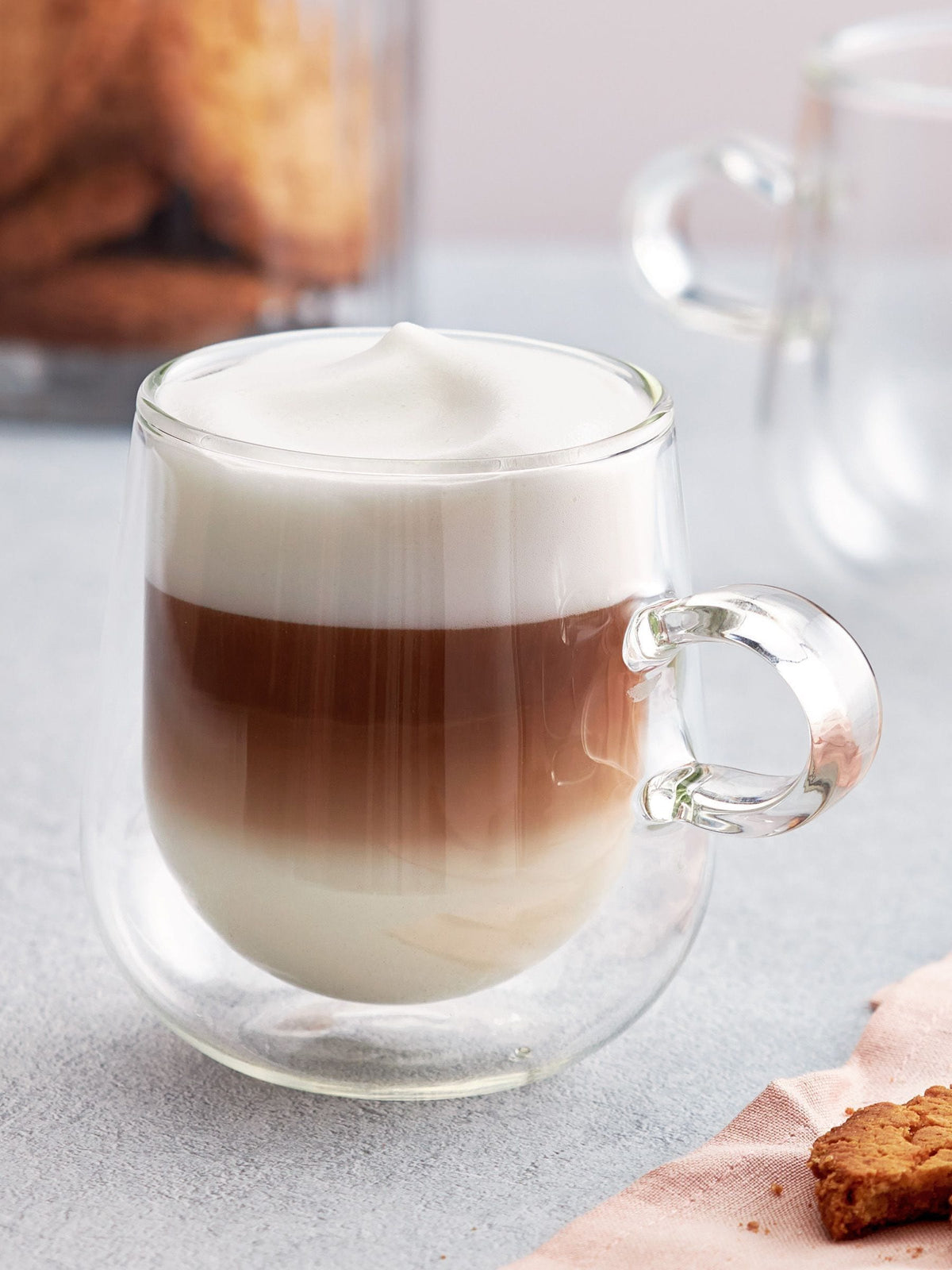 Judge Clear Duo Double Walled latte glass set 325ml, UK version