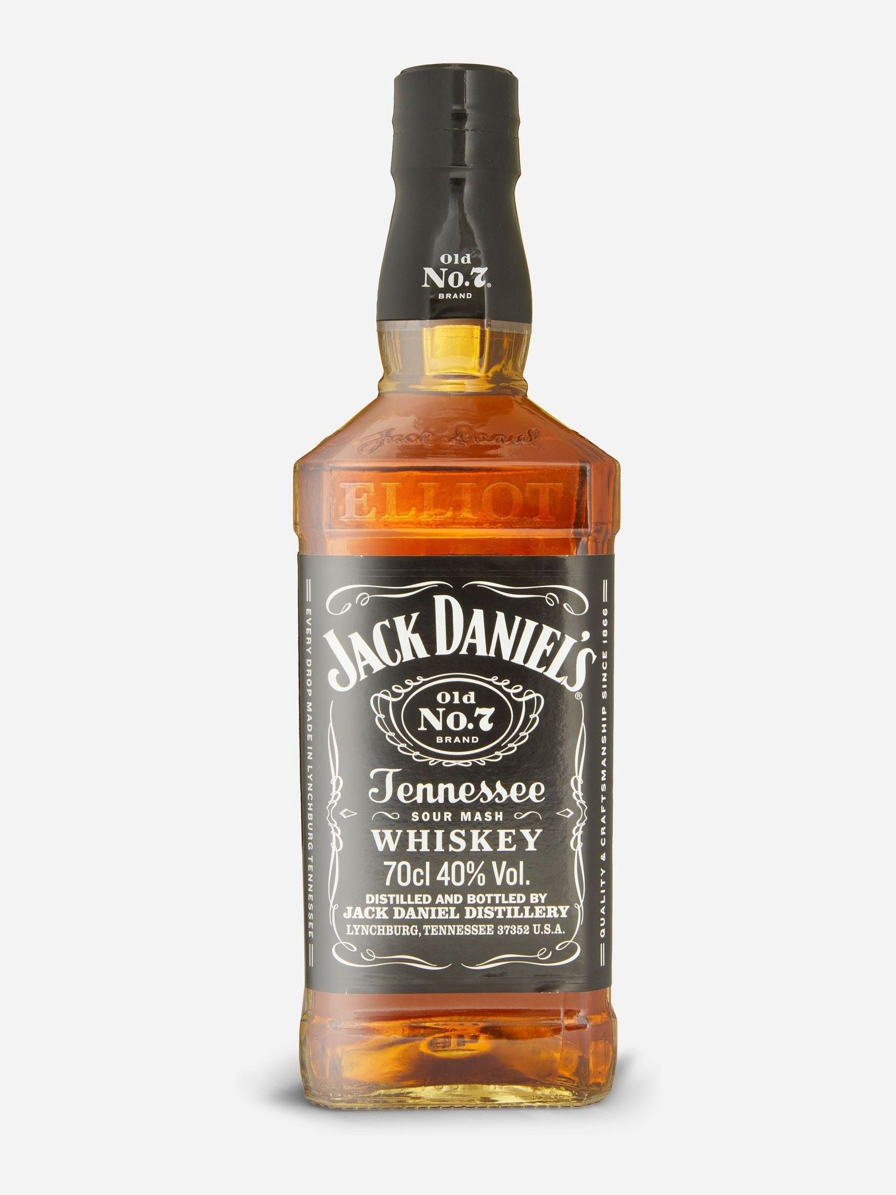 Jack Daniels personalised whiskey 70cl, imported from the UK