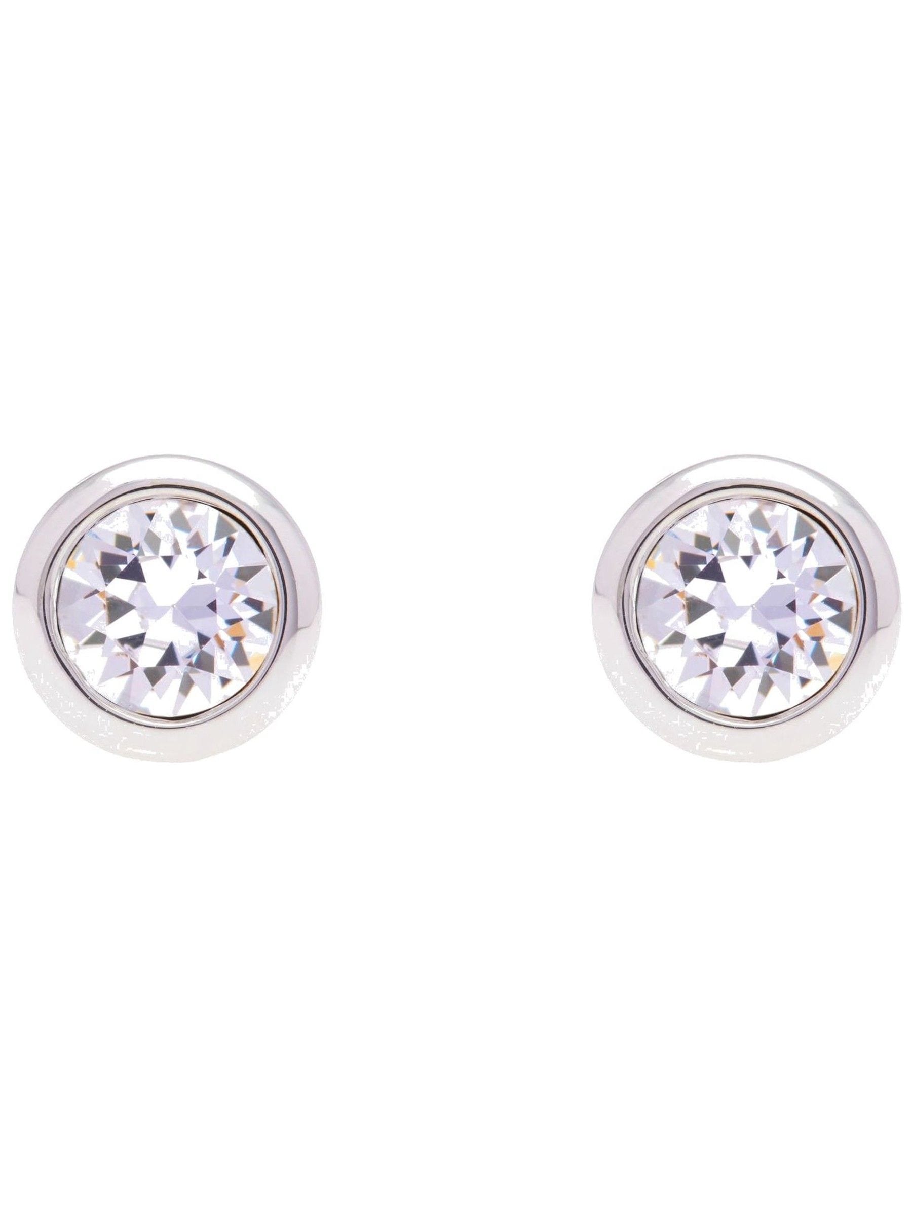Ted Baker silver tone crystal stud earrings (British brand)
