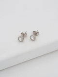 Ted Baker silver tone crystal stud earrings (British brand)