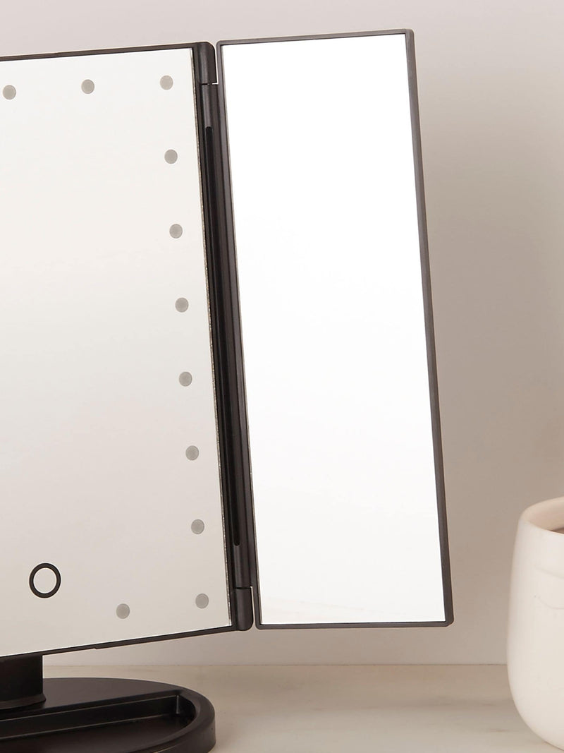 Searchlight Black Queen TriFold Mirror