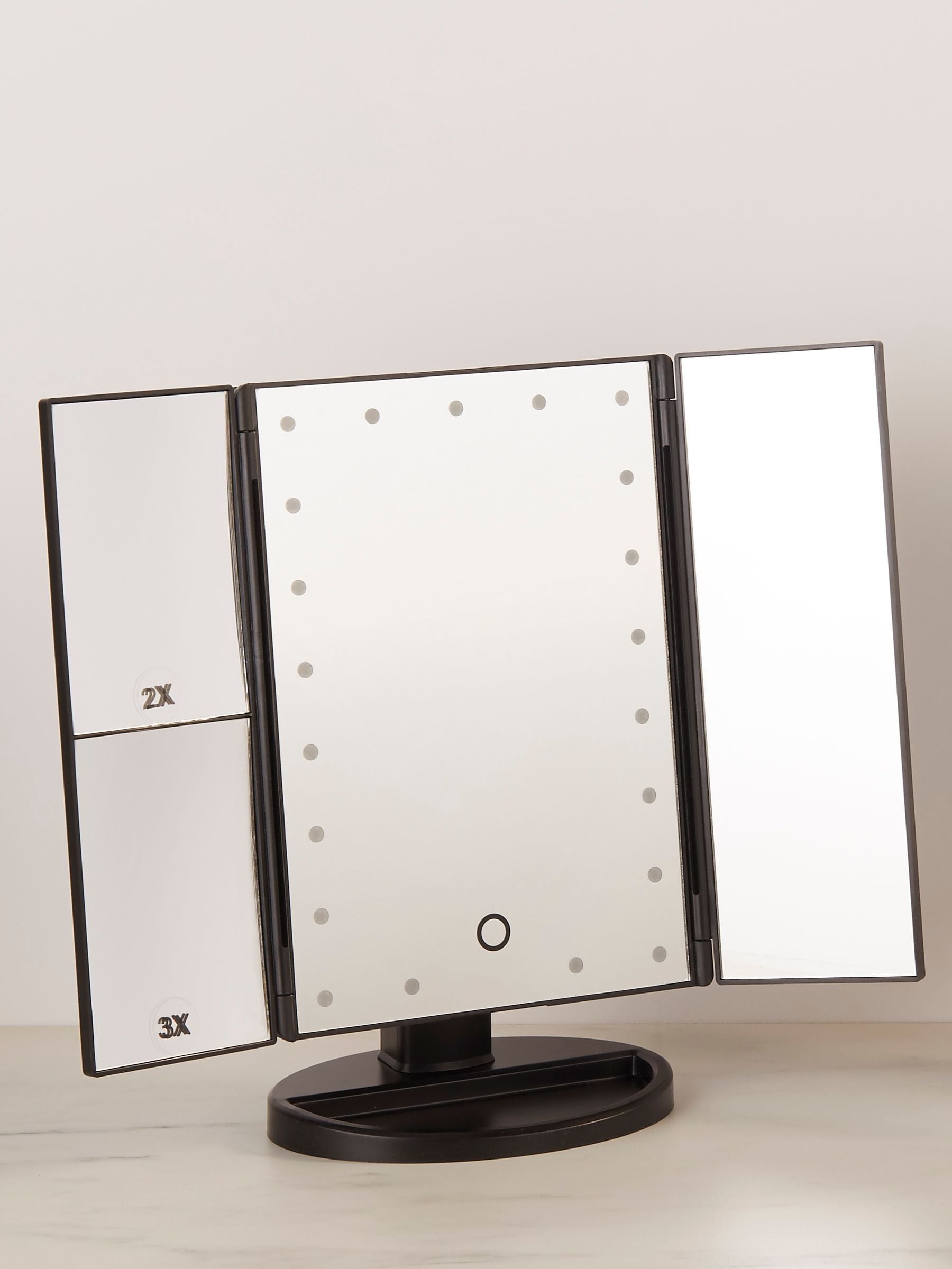 Searchlight Black Queen TriFold Mirror
