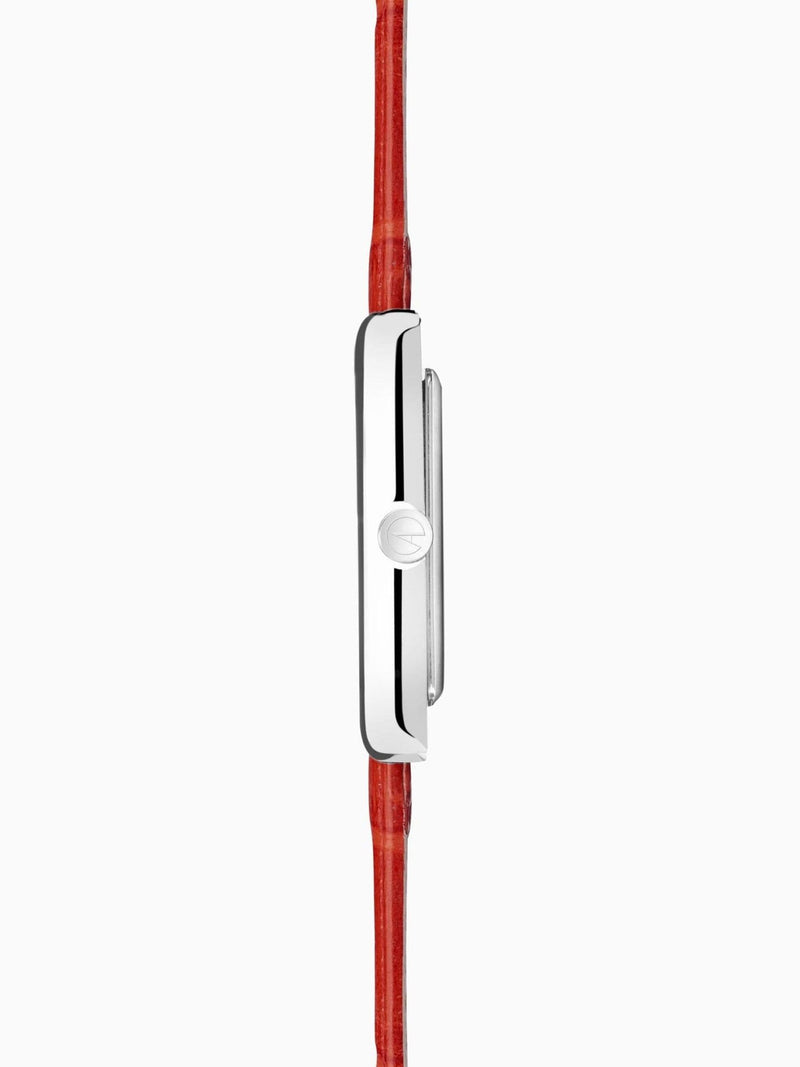 Accurist red rectangular analogue watch - British product