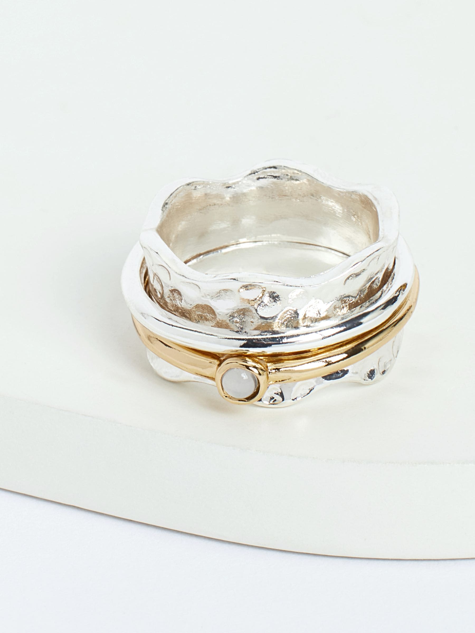 Silver Plated Spinning Ring