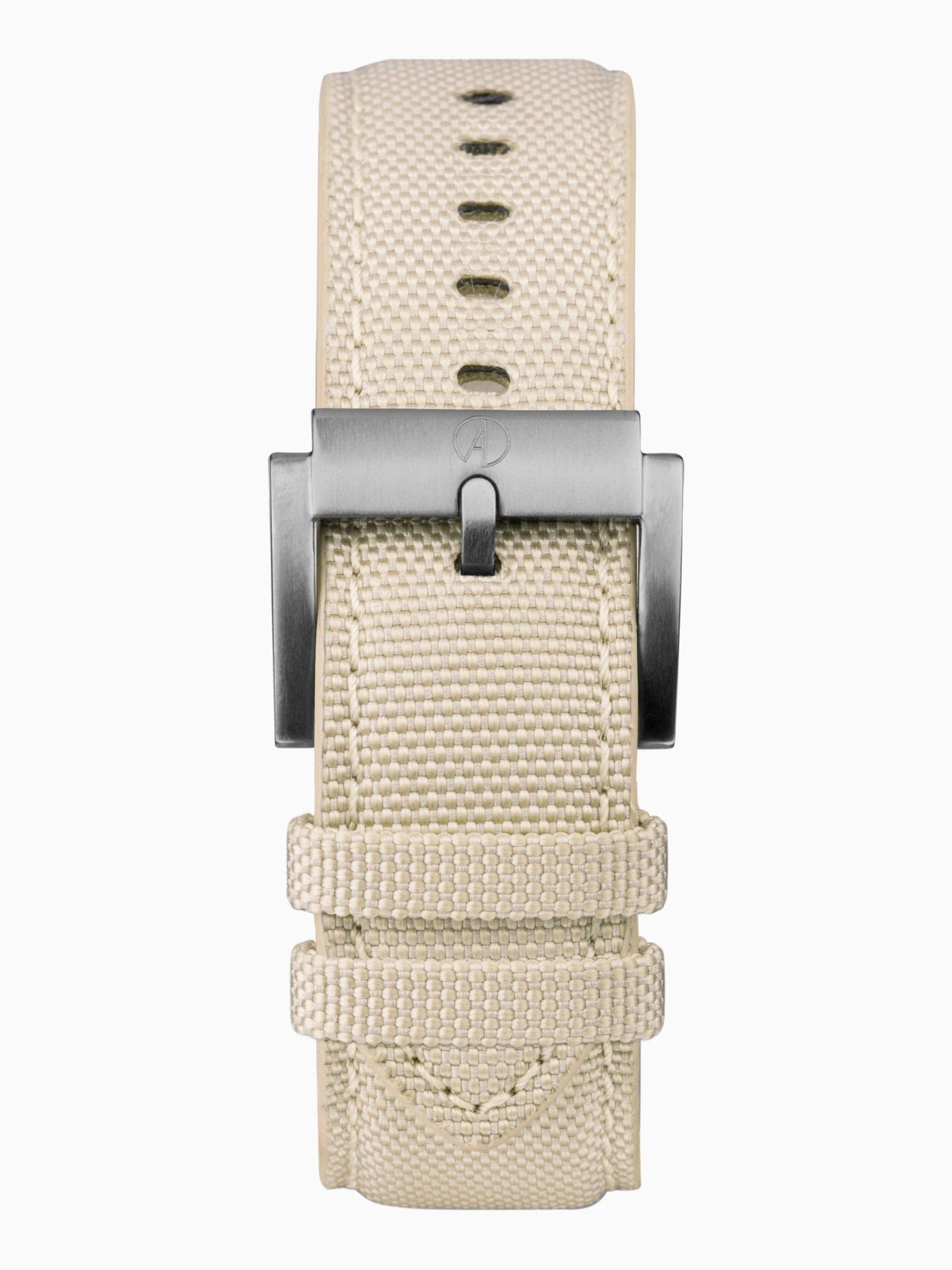 Accurist Mens Cream Origin Canvas Strap Chronograph Watch