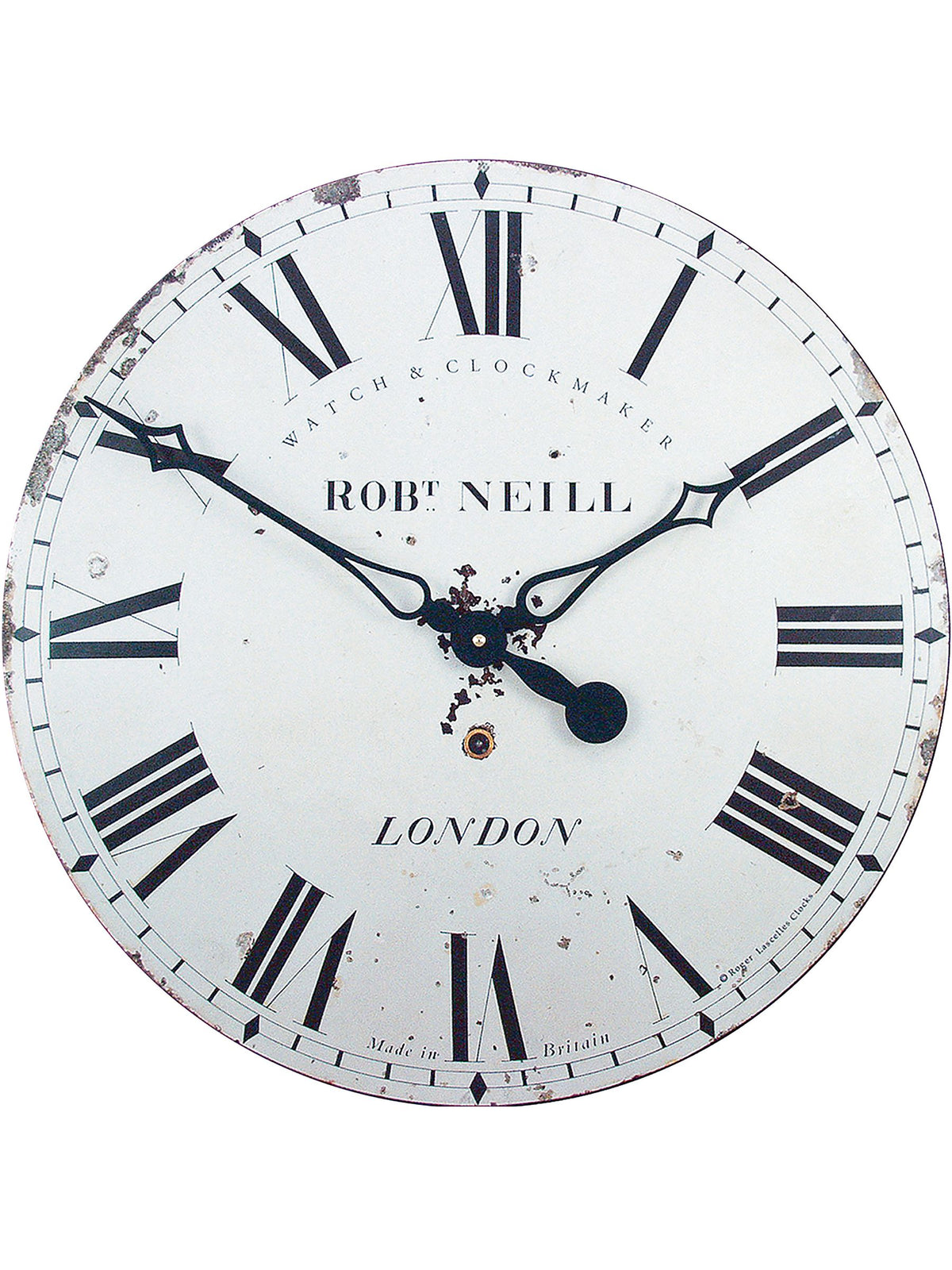 Brookpace Lascelles Cream open faced wall clock Large - British product