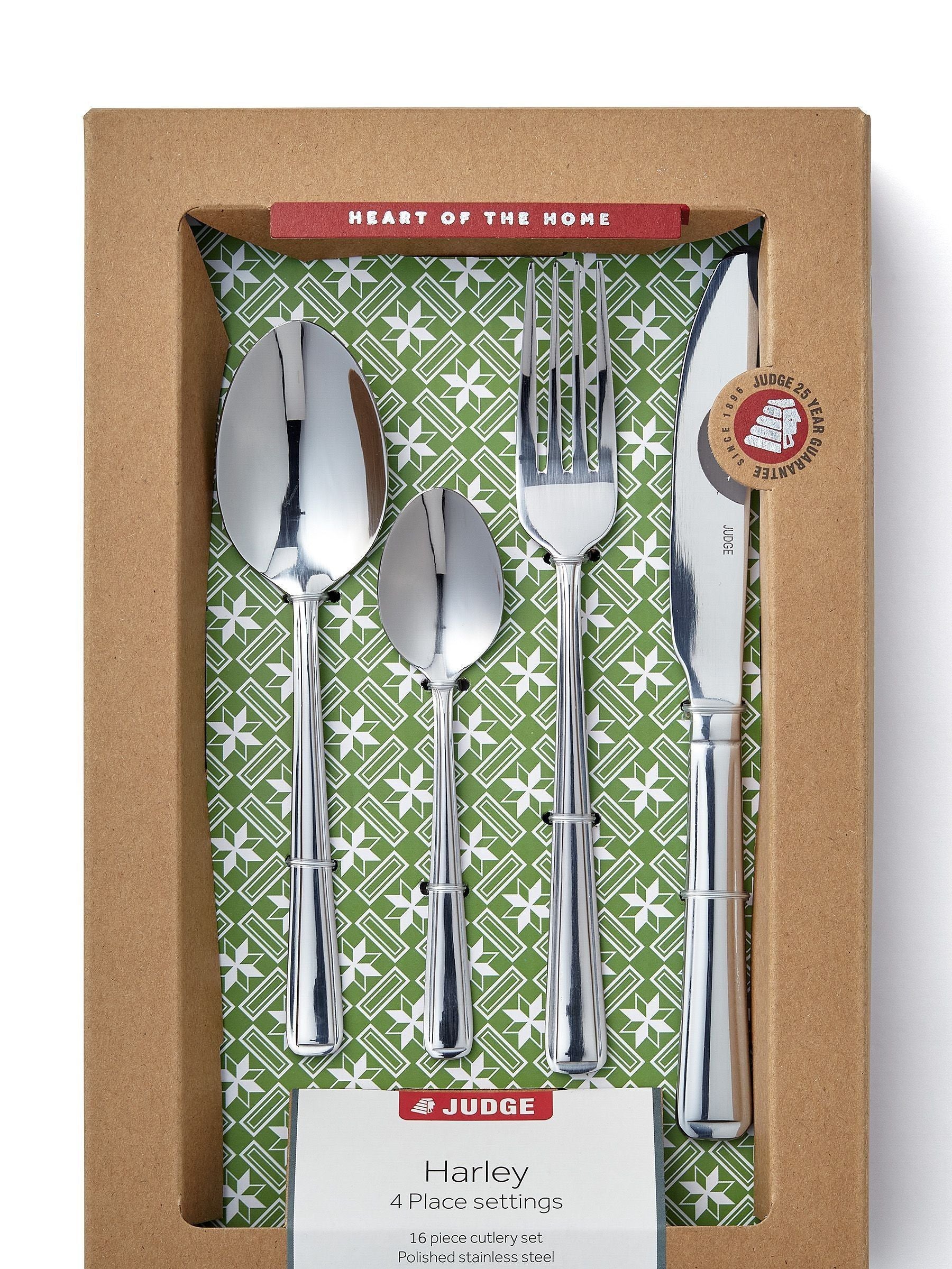 Judge Chrome Harley 16 piece cutlery set, UK version