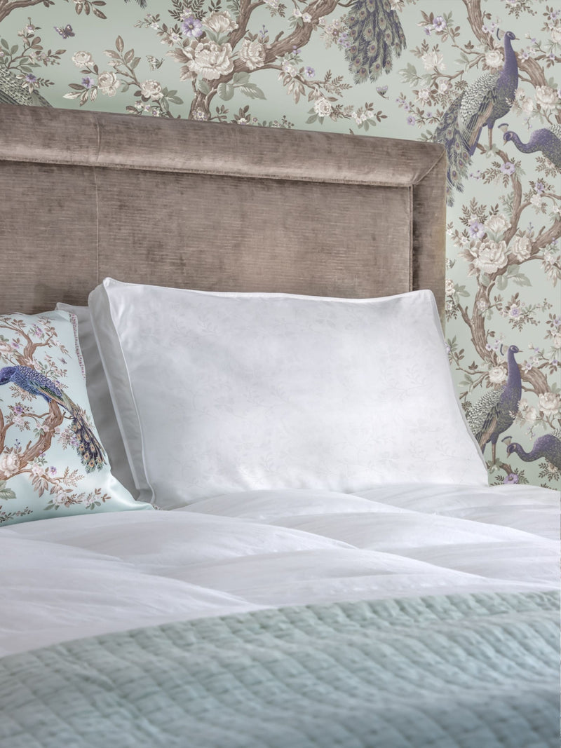 Laura Ashley white medium back sleeper luxury pillow, UK version