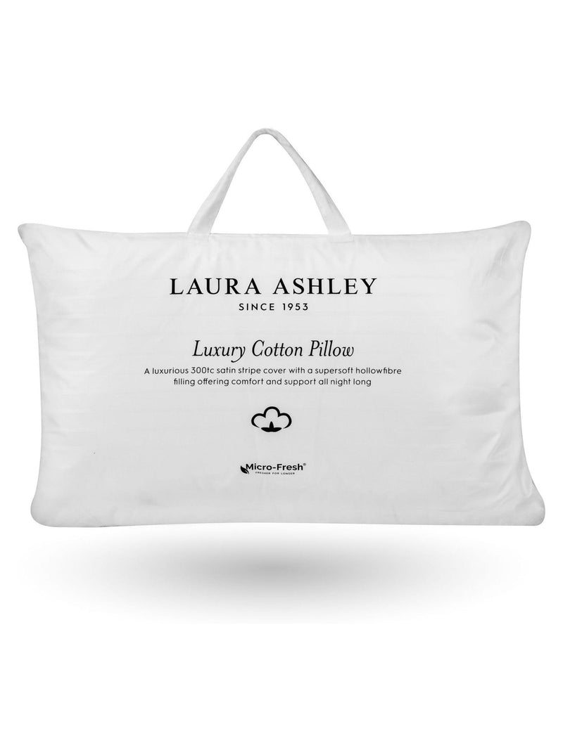 Laura Ashley white medium back sleeper luxury pillow, UK version