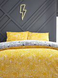 Furn White/Black Doodle reversible duvet cover set - British product