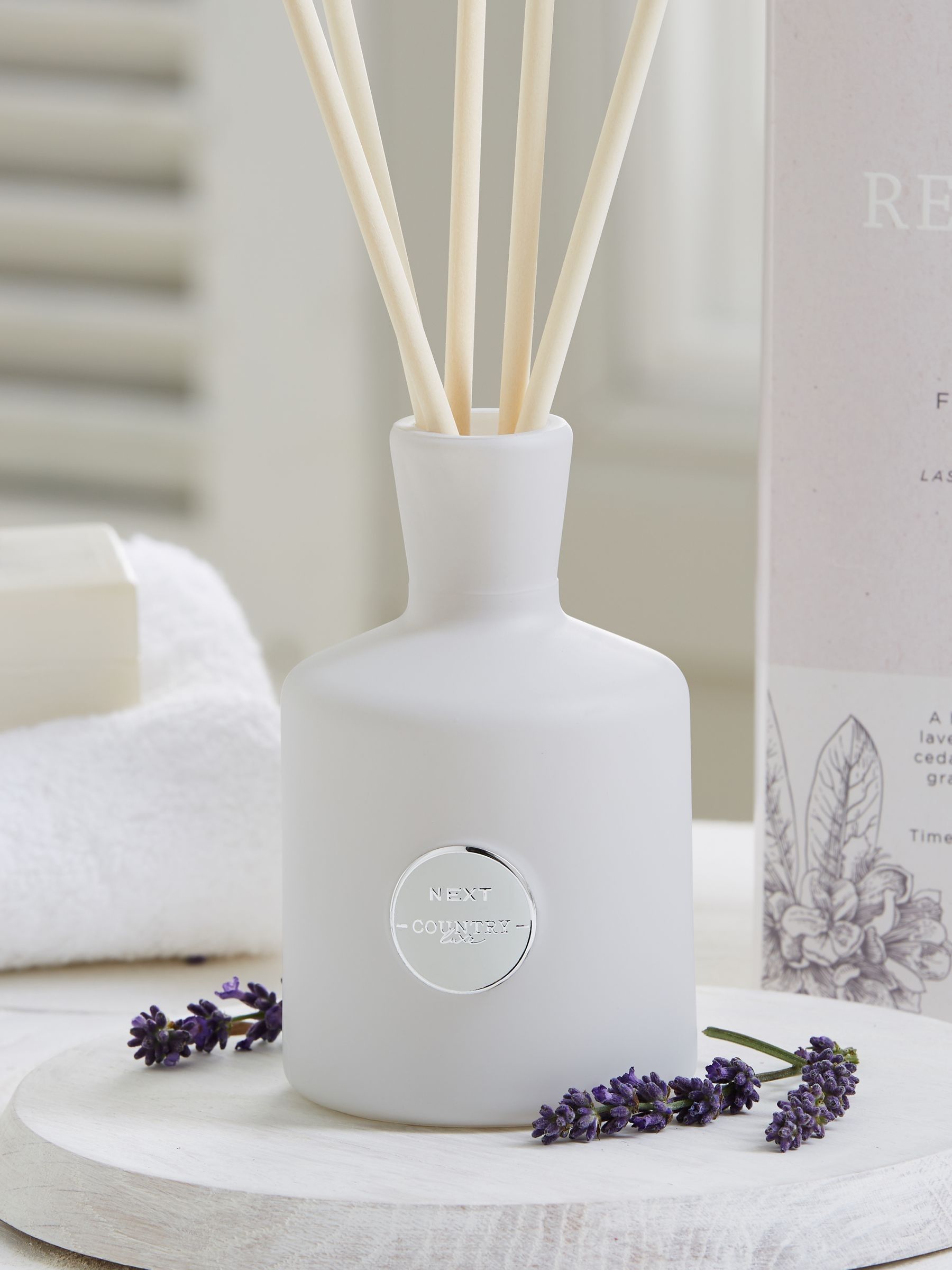 Country Luxe Lavender and Geranium reed diffuser 170ml - British product