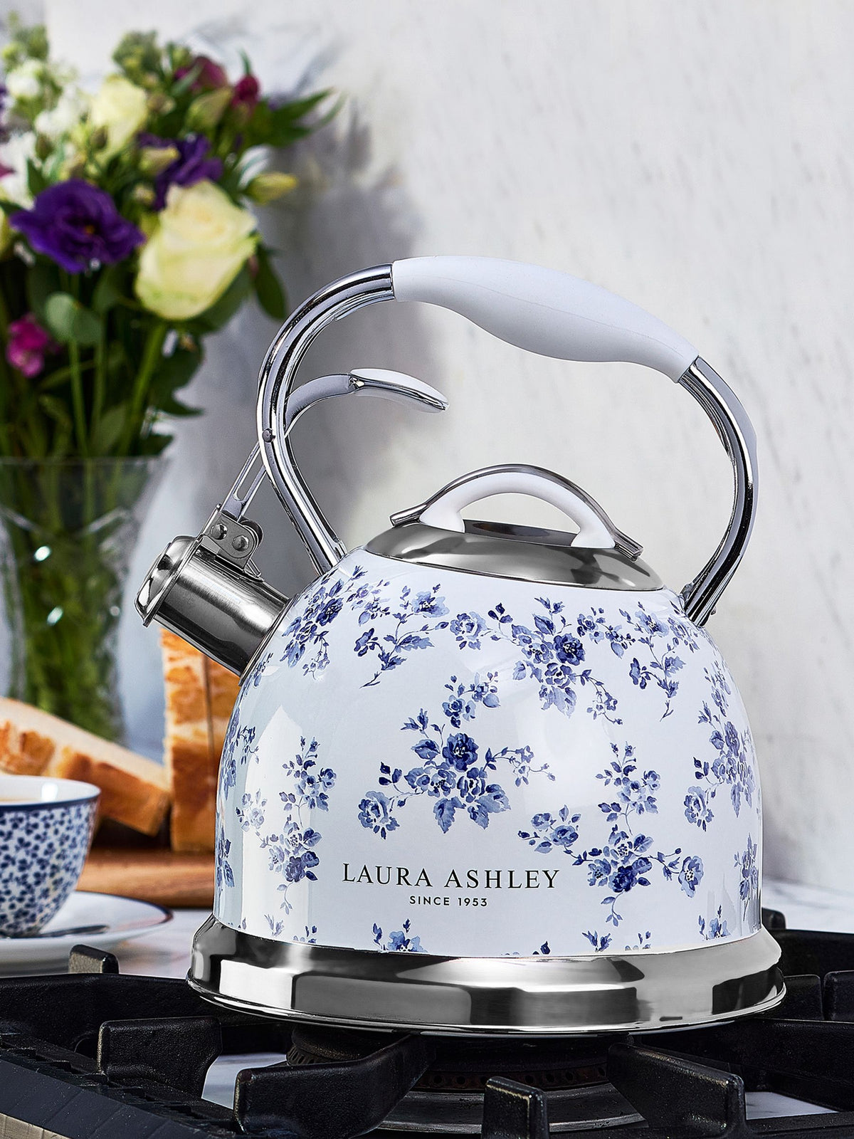 Laura Ashley China Rose Stovetop Kettle by MyVQ