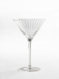 Jasper Conran London clear fluted martini glasses set of 4 17cm, UK version