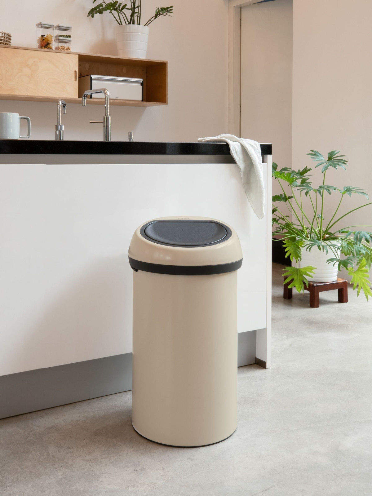 Brabantia Cream Touch Bin 60L - British product